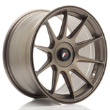 Cerchio in Lega JAPAN RACING JR11 17x9 ET25-35 con foratura su misura Matt Bronze