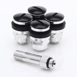 Set Valvole Aria Piatte in Alluminio Japan Racing v1 Nere - em-power.it
