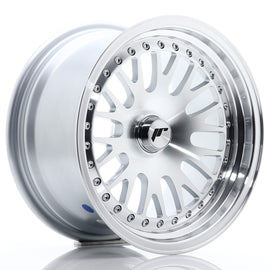 Cerchio in Lega JAPAN RACING JR10 15x8 ET20 con foratura su misura Silver Machined Face