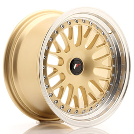 Cerchio in Lega JAPAN RACING JR10 16x8 ET20 con foratura su misura Gold w/ Machined Lip