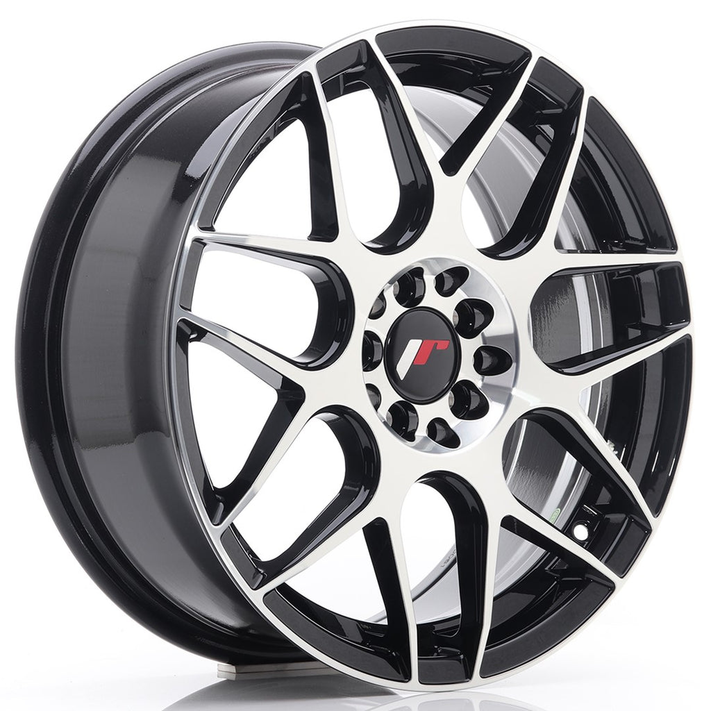 Cerchio in Lega JAPAN RACING JR18 17x7 ET40 4x100/114 Black Machined