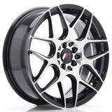 Cerchio in Lega JAPAN RACING JR18 17x7 ET40 5x100/114 Gloss Black Machined