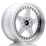 Cerchio in Lega JAPAN RACING JR6 16x8 ET25 4x100/108 White w/Machined Lip