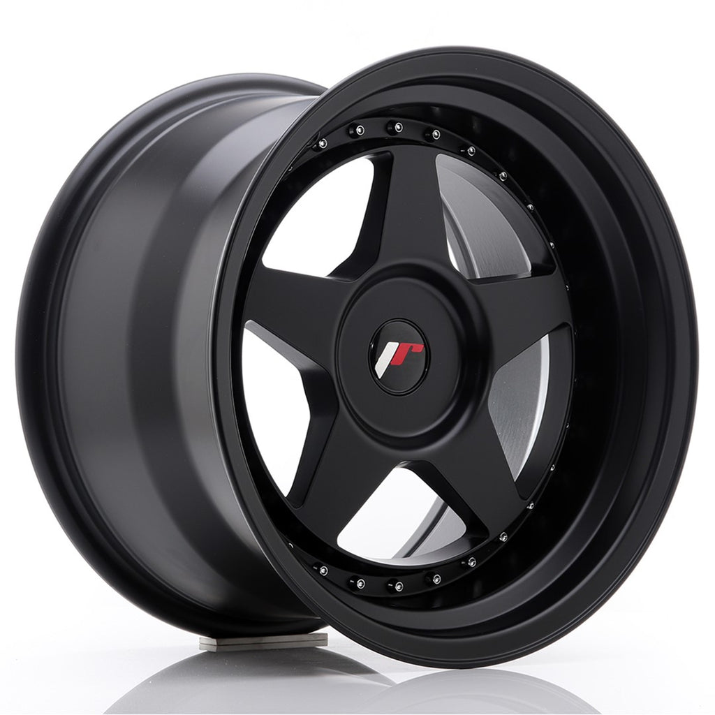 Cerchio in Lega JAPAN RACING JR6 17x10 ET20 con foratura su misura Matt Black