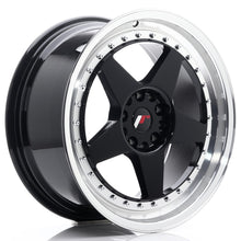Load image into Gallery viewer, Cerchio in Lega JAPAN RACING JR6 18x8.5 ET22 5x114.3/120 Gloss Black w/ Machined Lip