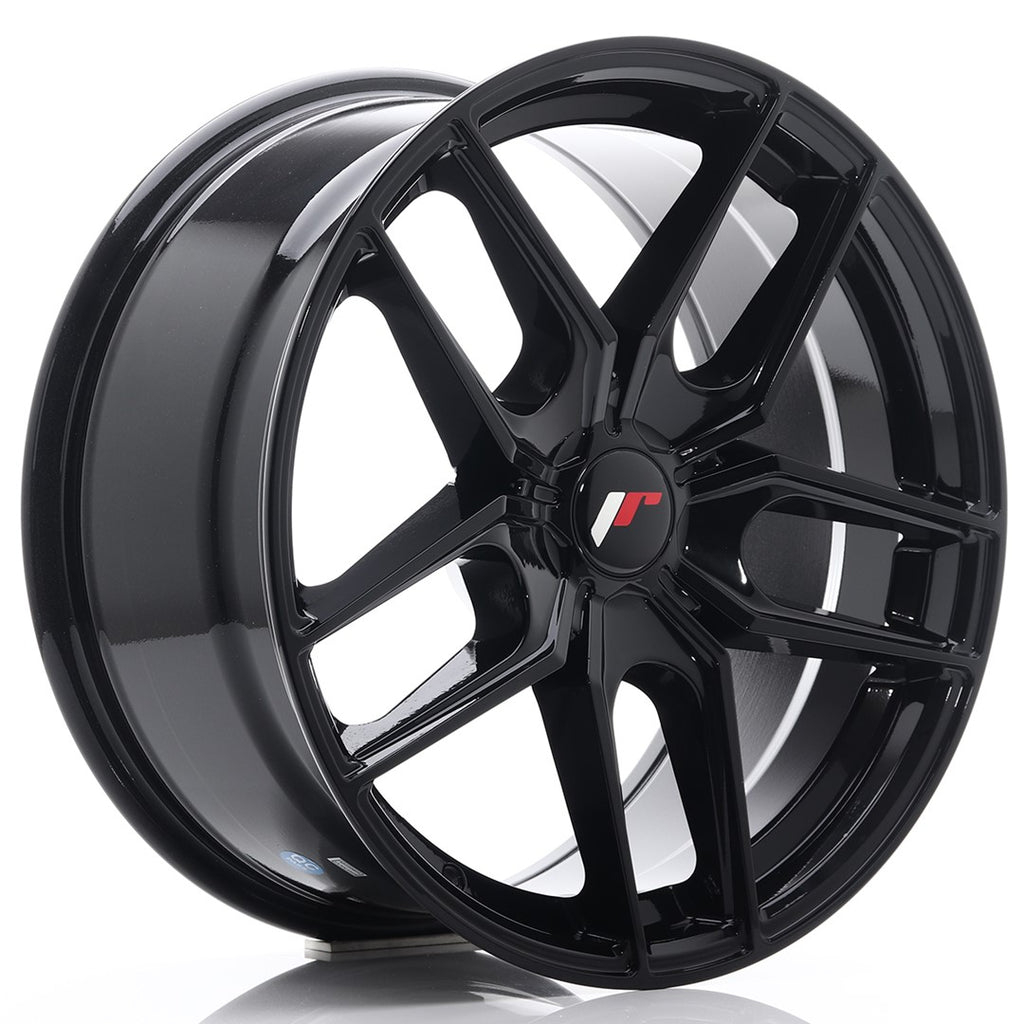 Cerchio in Lega JAPAN RACING JR25 18x8,5 ET20-40 5H con foratura su misura Gloss Black