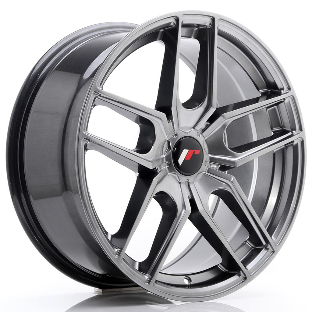 Cerchio in Lega JAPAN RACING JR25 18x8,5 ET20-40 5H con foratura su misura Hyper Black