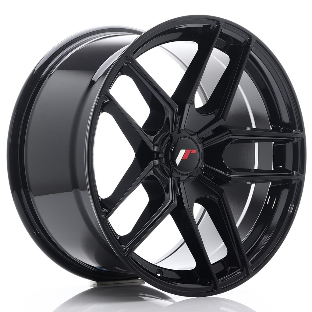 Cerchio in Lega JAPAN RACING JR25 18x9.5 ET20-40 5H con foratura su misura Gloss Black