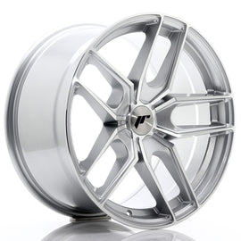 Cerchio in Lega JAPAN RACING JR25 18x9.5 ET20-40 5H con foratura su misura Silver Machined Face
