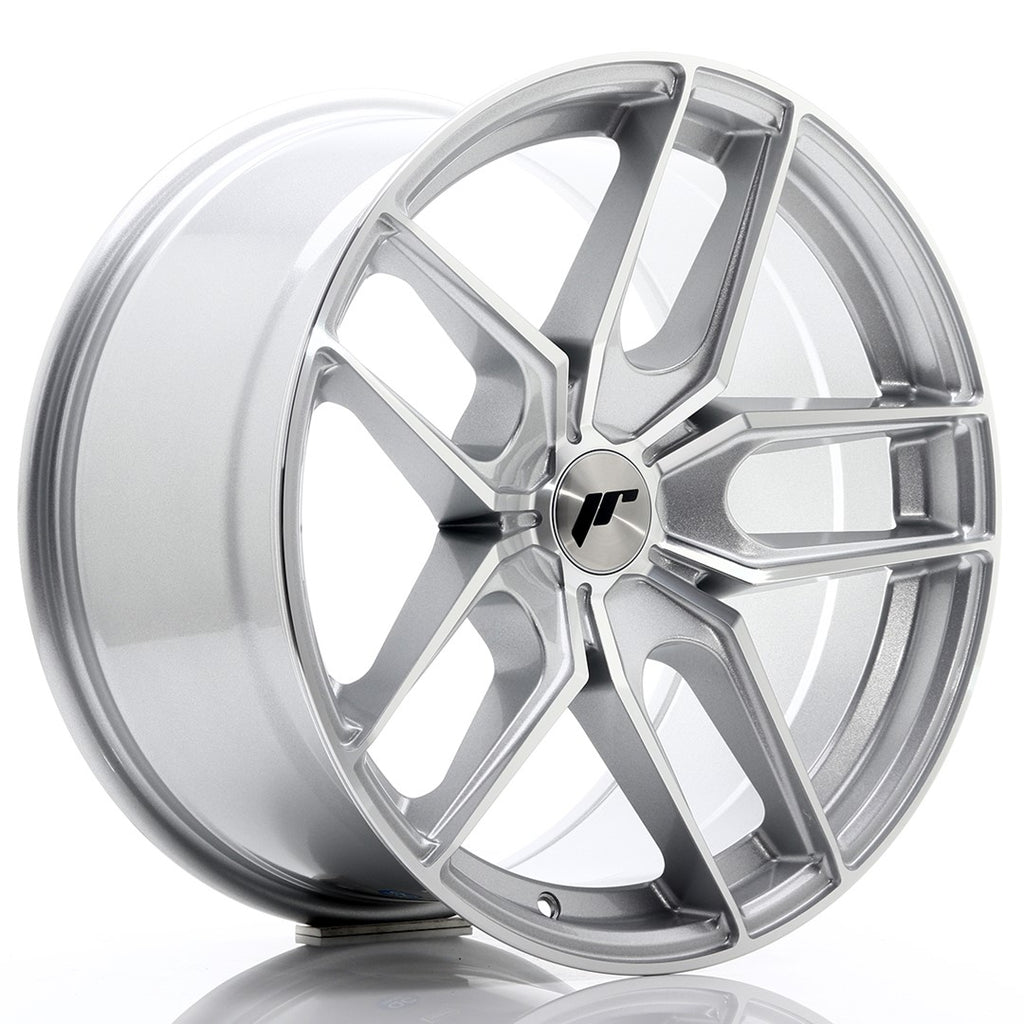Cerchio in Lega JAPAN RACING JR25 18x9,5 ET20-40 5H con foratura su misura Silver Machined Face