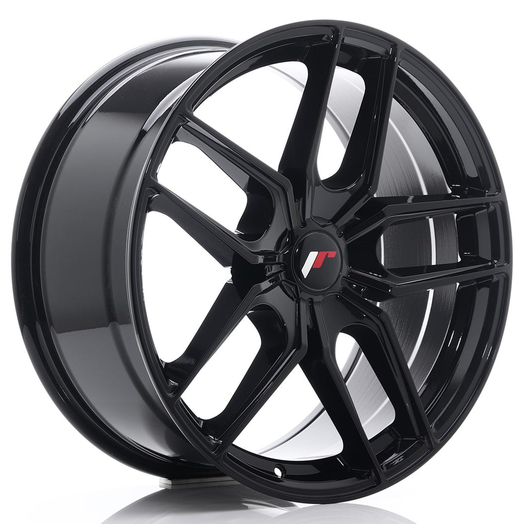 Cerchio in Lega JAPAN RACING JR25 19x8,5 ET20-40 5H con foratura su misura Gloss Black
