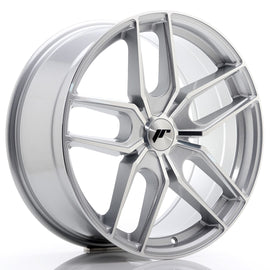 Cerchio in Lega JAPAN RACING JR25 19x8,5 ET20-40 5H con foratura su misura Silver Machined Face