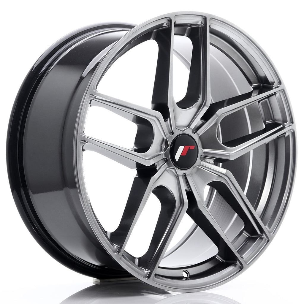 Cerchio in Lega JAPAN RACING JR25 19x8.5 ET20-40 5H con foratura su misura Hyper Black