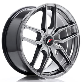 Cerchio in Lega JAPAN RACING JR25 19x8,5 ET20-40 5H con foratura su misura Hyper Black