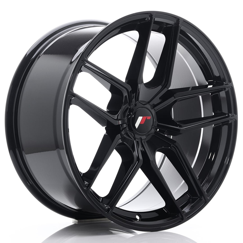 Cerchio in Lega JAPAN RACING JR25 19x9,5 ET20-40 5H con foratura su misura Gloss Black