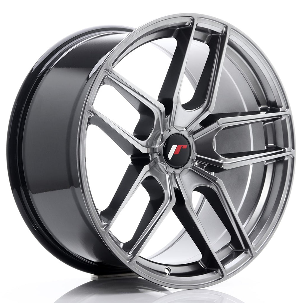 Cerchio in Lega JAPAN RACING JR25 19x9,5 ET20-40 5H con foratura su misura Hyper Black