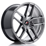 Cerchio in Lega JAPAN RACING JR25 19x9.5 ET20-40 5H con foratura su misura Hyper Black