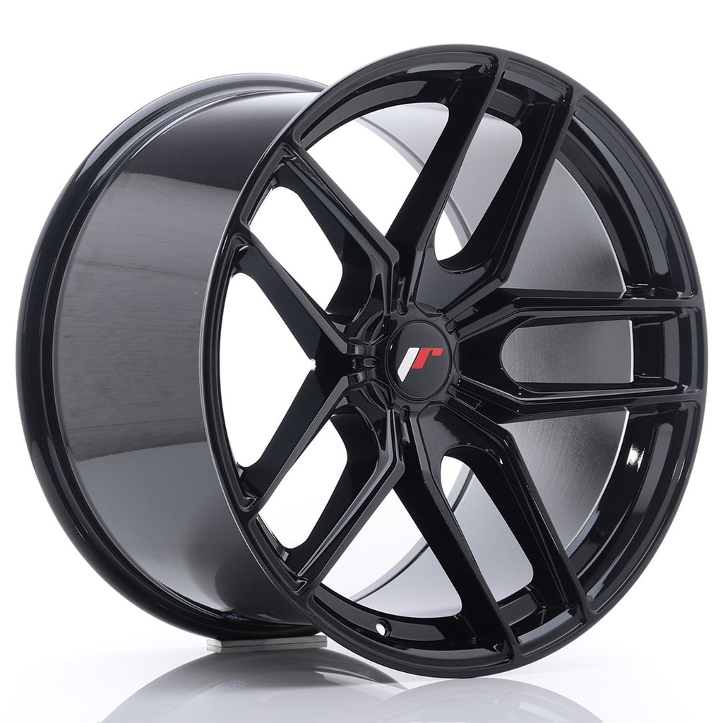 Cerchio in Lega JAPAN RACING JR25 19x11 ET20-40 5H con foratura su misura Gloss Black