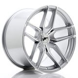 Cerchio in Lega JAPAN RACING JR25 19x11 ET20-40 5H con foratura su misura Silver Machined Face