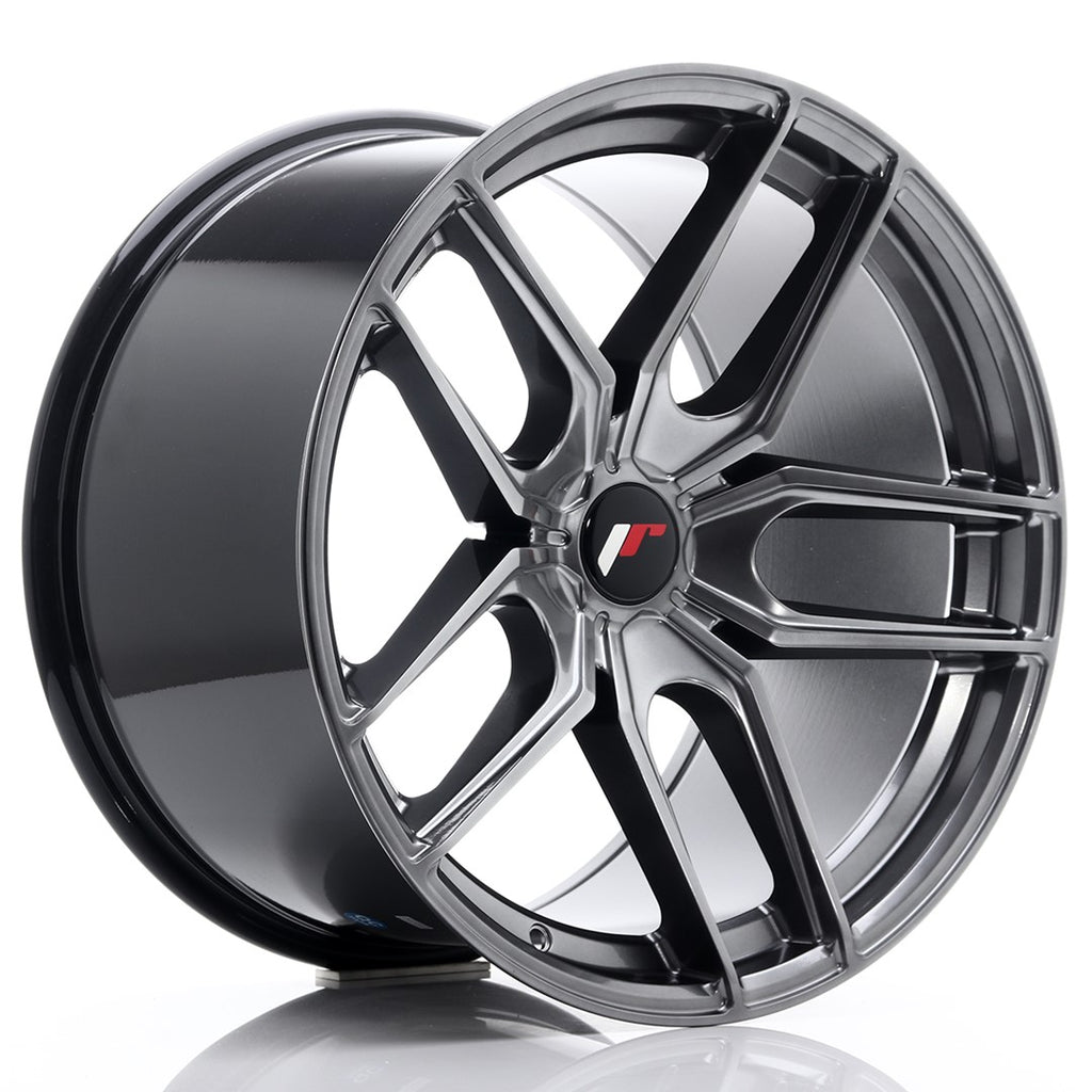 Cerchio in Lega JAPAN RACING JR25 19x11 ET20-40 5H con foratura su misura Hyper Black