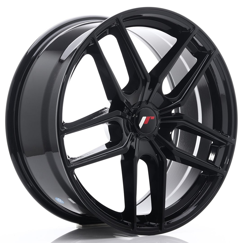 Cerchio in Lega JAPAN RACING JR25 20x8,5 ET20-40 5H con foratura su misura Gloss Black