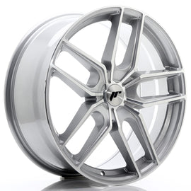 Cerchio in Lega JAPAN RACING JR25 20x8,5 ET20-40 5H con foratura su misura Silver Machined Face