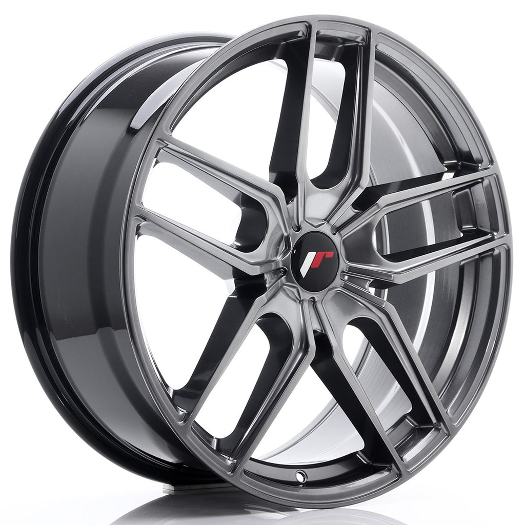 Cerchio in Lega JAPAN RACING JR25 20x8,5 ET20-40 5H con foratura su misura Hyper Black