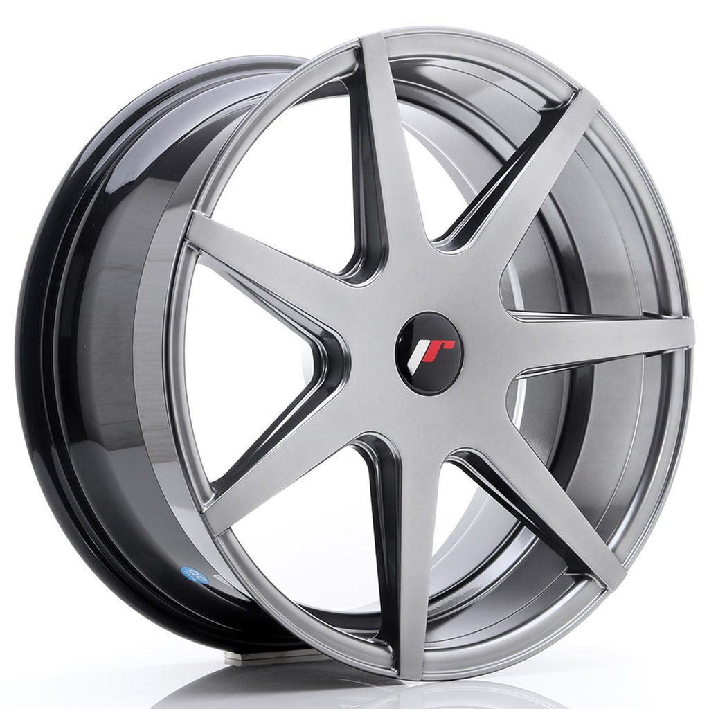 Cerchio in Lega JAPAN RACING JR20 19x8.5 ET20-40 con foratura su misura Hyper Black