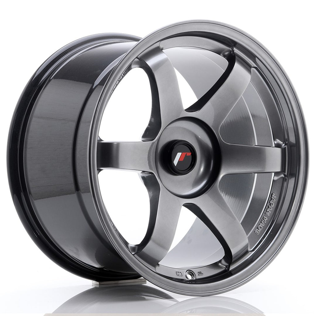 Cerchio in Lega JAPAN RACING JR3 18x10,5 ET25-30 con foratura su misura Hyper Black