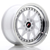 Cerchio in Lega JAPAN RACING JR26 15x8 ET25 4x100/108 White w/Machined Lip