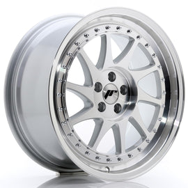 Cerchio in Lega JAPAN RACING JR26 18x8.5 ET35 5x100 Silver Machined Face