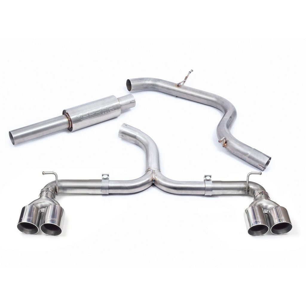 Cobra Sport Scarico sportivo Cat Back Venom Box Delete per VW Golf 7 GTI 2.0L TSI (12-17)