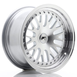 Cerchio in Lega JAPAN RACING JR10 16x8 ET20 con foratura su misura Silver Machined Face