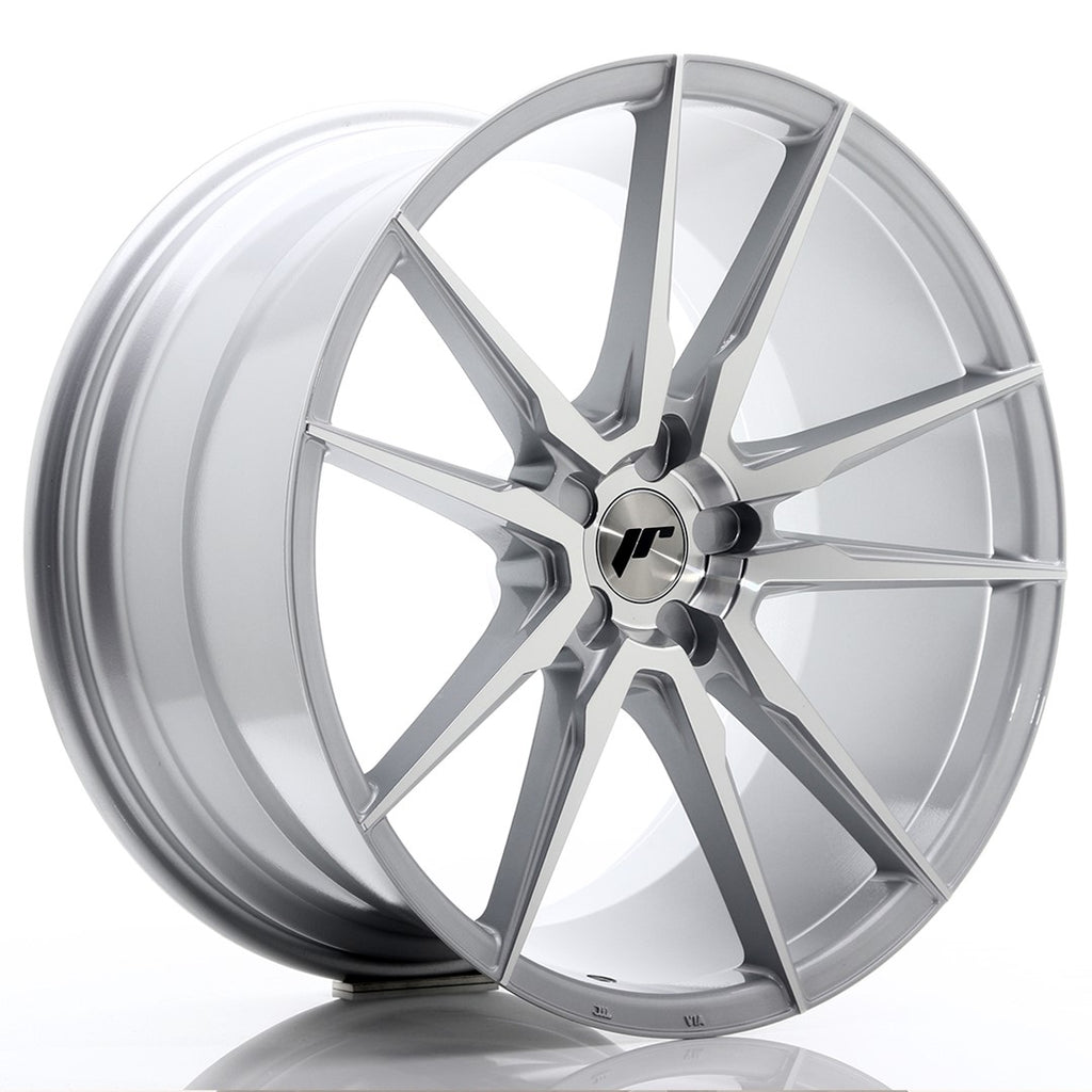 Cerchio in Lega JAPAN RACING JR21 21x11 ET15-55 5H con foratura su misura Silver Machined Face