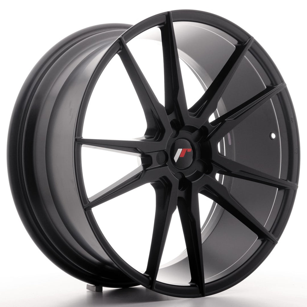 Cerchio in Lega JAPAN RACING JR21 22x9,5 ET30-48 5H con foratura su misura Matt Black