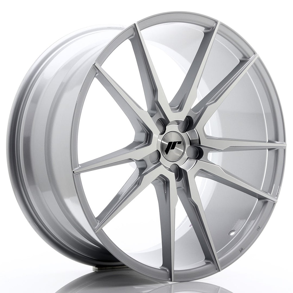 Cerchio in Lega JAPAN RACING JR21 22x10,5 ET15-52 5H con foratura su misura Silver