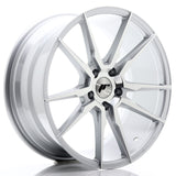 Cerchio in Lega JAPAN RACING JR21 19x8.5 ET35 5x120 Silver Machined Face