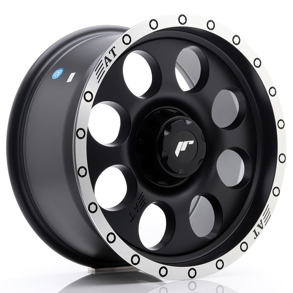 Cerchio in Lega JAPAN RACING JRX4 17x8.5 ET20-35 con foratura su misura Matt Black w/Machined Lip