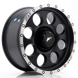 Cerchio in Lega JAPAN RACING JRX4 17x8.5 ET20-35 con foratura su misura Matt Black w/ Machined Lip