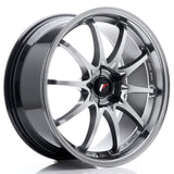 Cerchio in Lega JAPAN RACING JR5 19x8.5 ET43 5H con foratura su misura Hyper Black