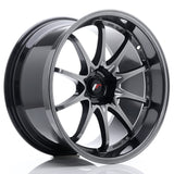 Cerchio in Lega JAPAN RACING JR5 19x10.5 ET12 5H con foratura su misura Hyper Black