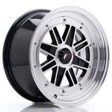 Load image into Gallery viewer, Cerchio in Lega JAPAN RACING JR31 15x7.5 ET20 4H con foratura su misura Gloss Black Machined Face