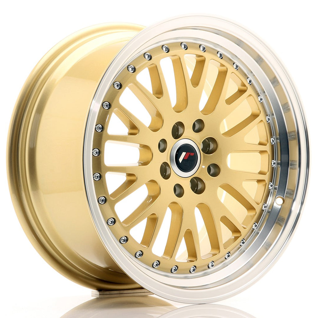 Cerchio in Lega JAPAN RACING JR10 17x8 ET35 4x100/114 Gold w/Machined Lip