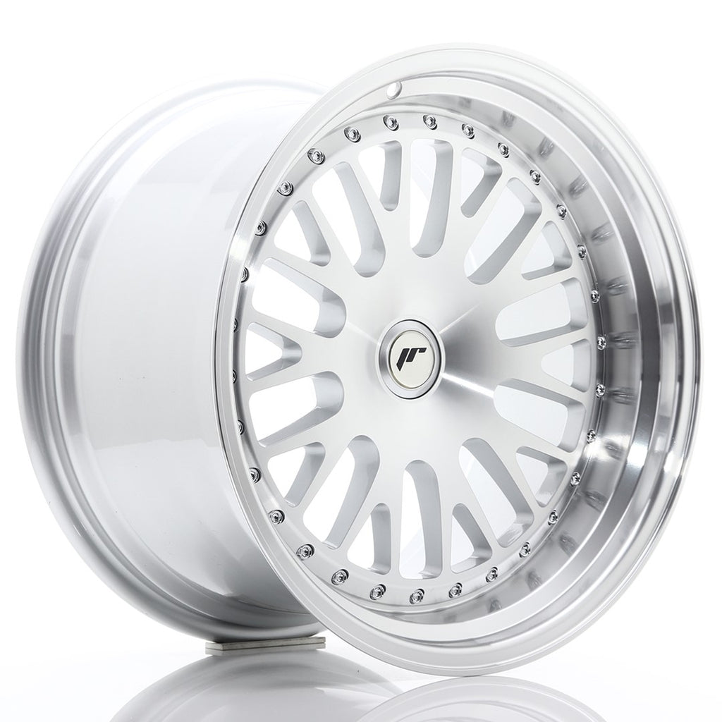 Cerchio in Lega JAPAN RACING JR10 18x10,5 ET12-25 con foratura su misura Silver Machined Face