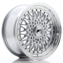 Carica l'immagine nel visualizzatore di Gallery, Cerchio in Lega JAPAN RACING JR9 16x7,5 ET25 4x100/108 Silver w/ Machined Lip+Silver Rivets
