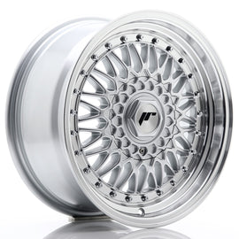 Cerchio in Lega JAPAN RACING JR9 16x7.5 ET25 4x100/108 Silver w/ Machined Lip+Silver Rivets