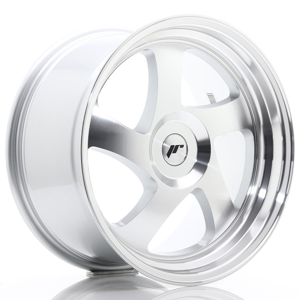 Cerchio in Lega JAPAN RACING JR15 18x9,5 ET20-40 con foratura su misura Silver Machined Face