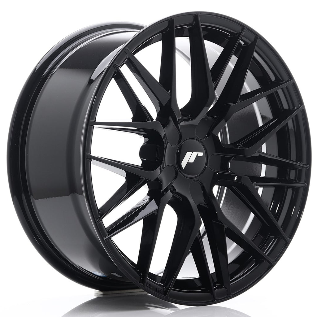 Cerchio in Lega JAPAN RACING JR28 18x8,5 ET20-40 5H con foratura su misura Gloss Black