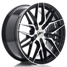 Load image into Gallery viewer, Cerchio in Lega JAPAN RACING JR28 18x8,5 ET20-40 5H con foratura su misura Gloss Black Machined Face