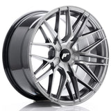 Cerchio in Lega JAPAN RACING JR28 18x9,5 ET20-40 5H con foratura su misura Hyper Black